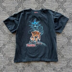 Vintage Yu-Gi-Oh! T-Shirt Boys M 10-12 Black Exodia Yami Yugi Anime Cartoon Y2K